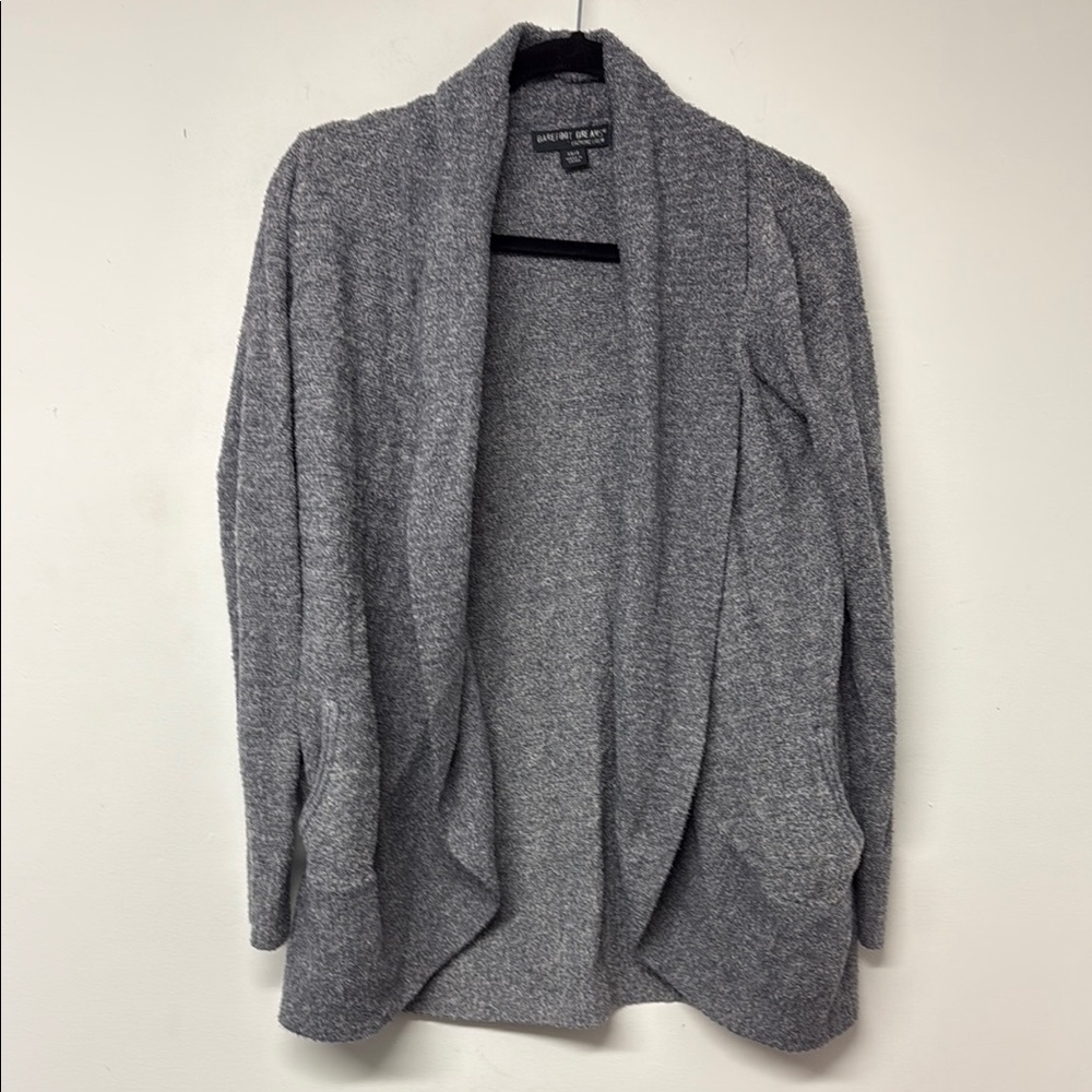 Barefoot Dreams Gray Shawl Collar Cardigan